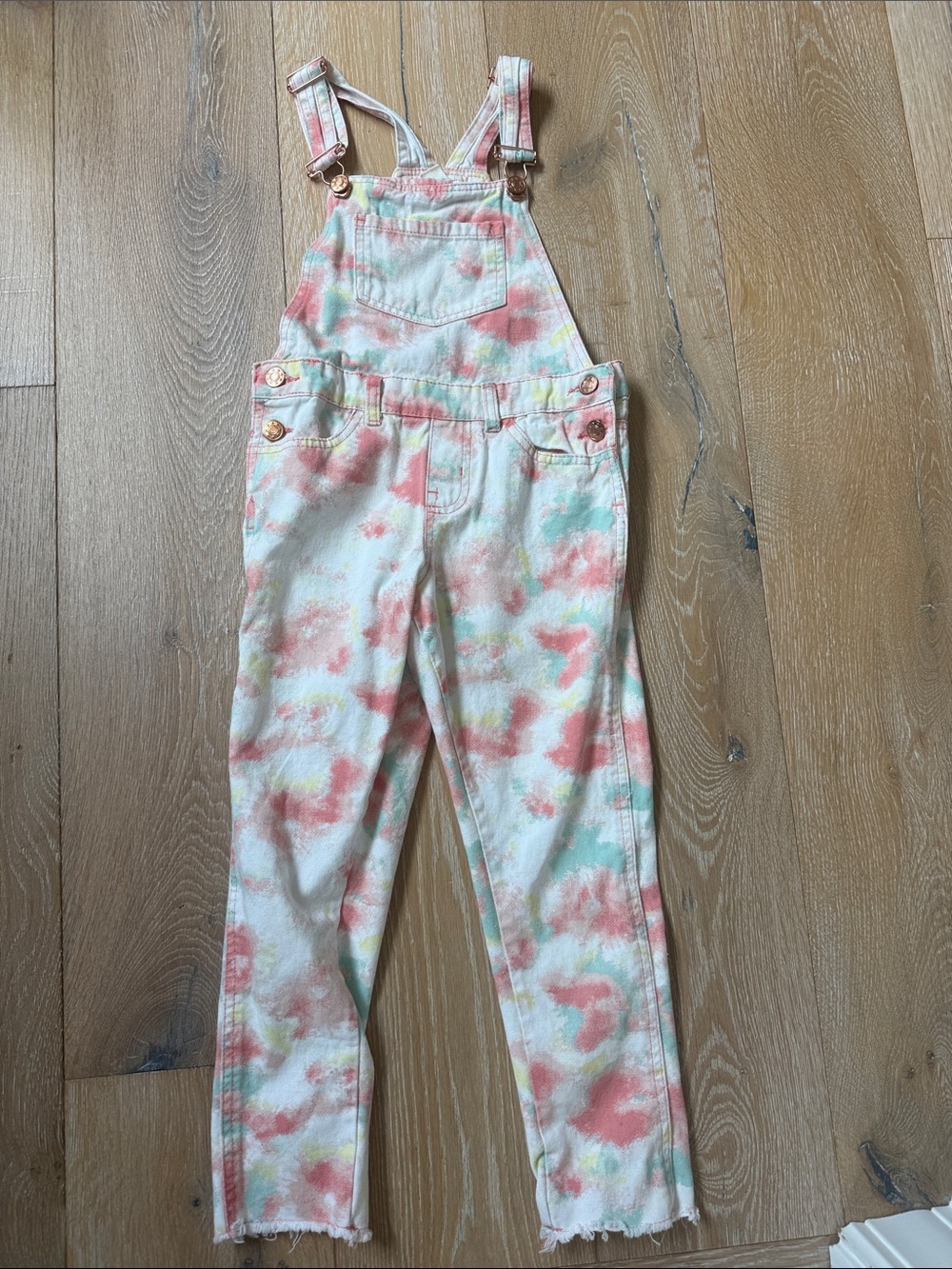 Kids Tie-Dye Pastel Overalls